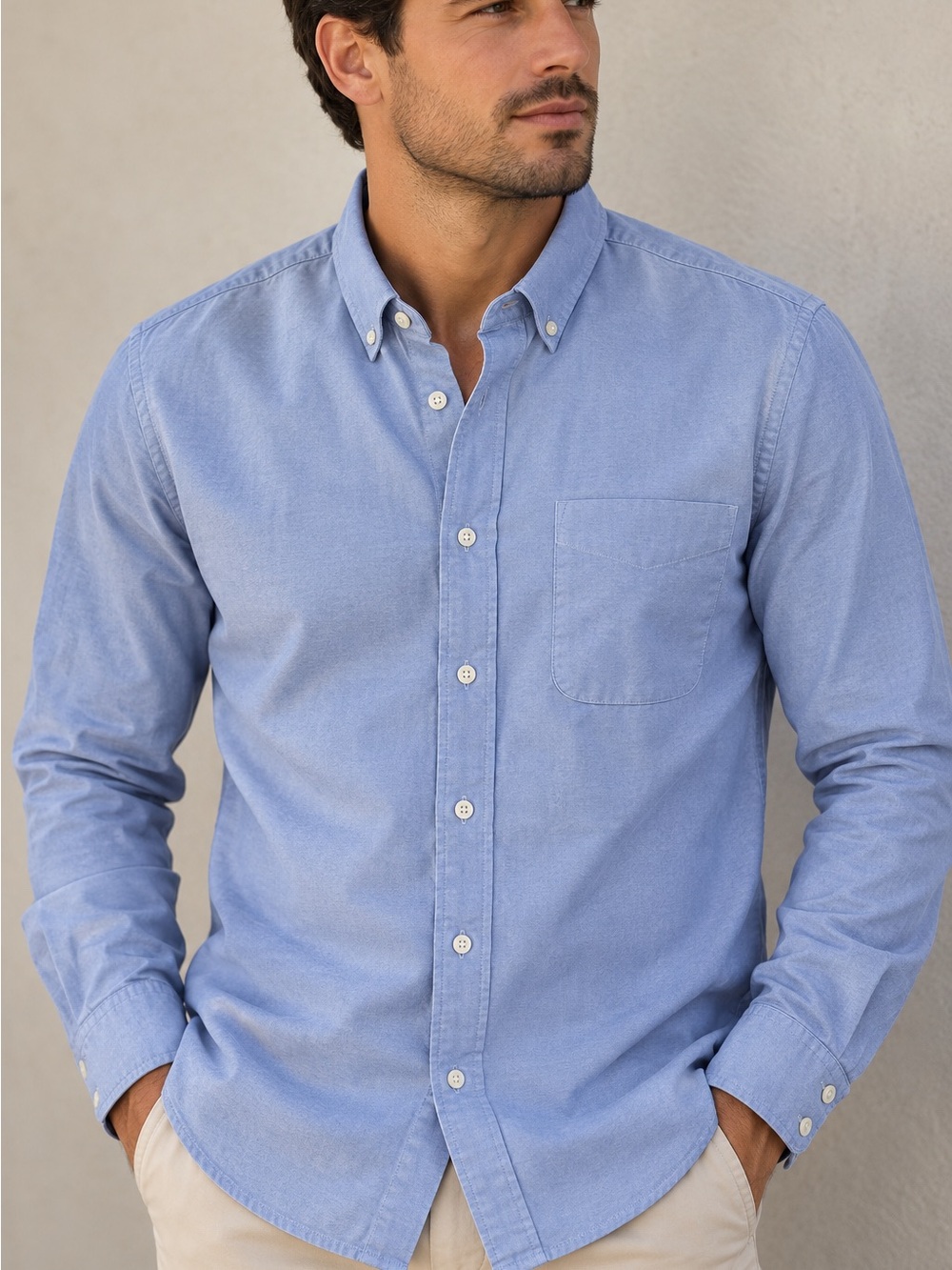 🌙✨🆕🏷️Arizona Jean Company Light Blue Button-Down Oxford Shirt